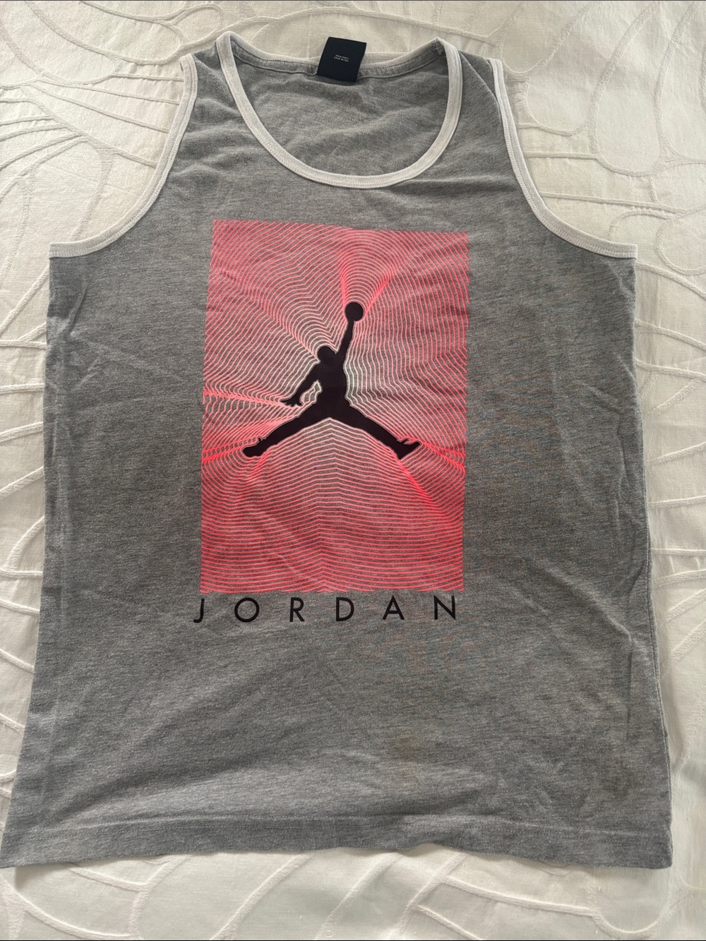 Jordan Gray Tank Top with Graphic